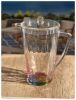 Leading Ware 2.5 Quarts Water Pitcher with Lid, Rainbow Design Unbreakable Plastic Pitcher, Drink Pitcher, Juice Pitcher with Spout BPA Free