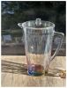 Leading Ware 2.5 Quarts Water Pitcher with Lid, Rainbow Design Unbreakable Plastic Pitcher, Drink Pitcher, Juice Pitcher with Spout BPA Free