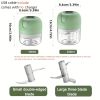 1pc Electric Garlic Chopper, Onion Chopper, USB Charging Vegetable Mincer, Electric Mini Chopper, Food Processor, Kitchen Tools